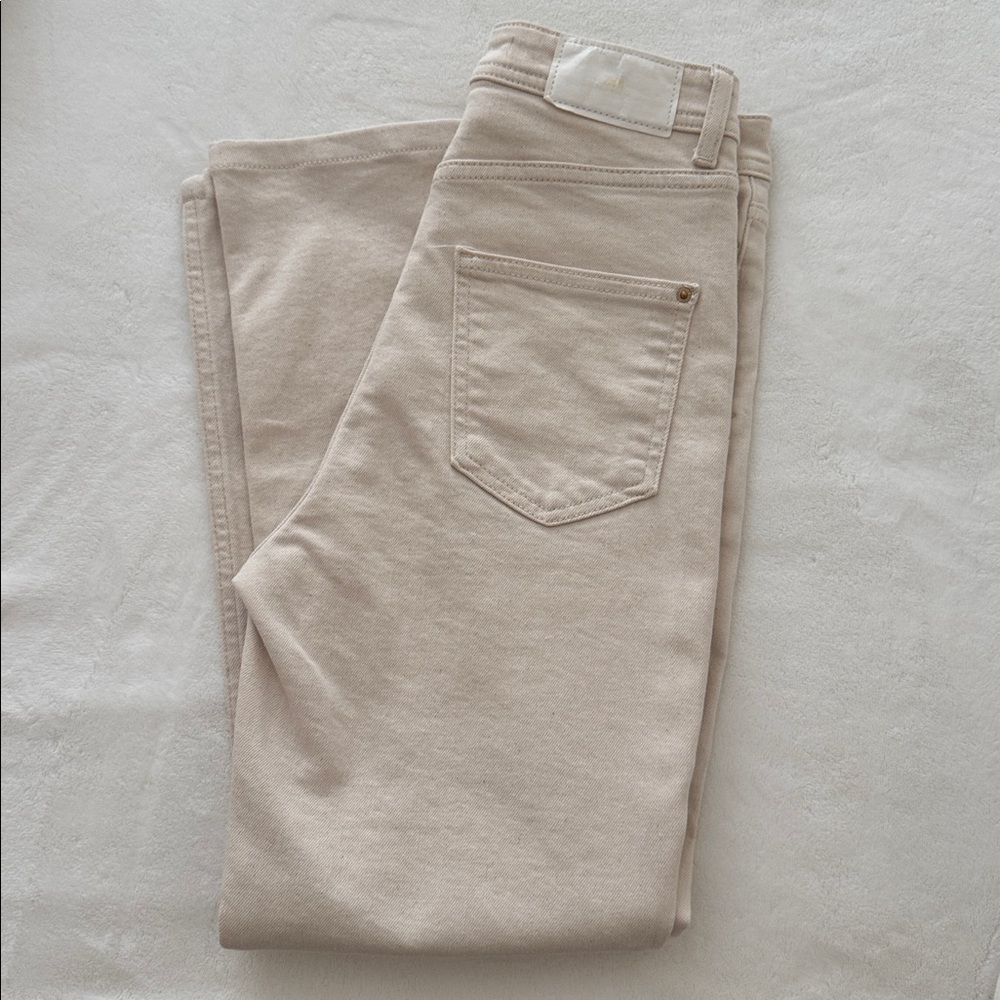 ZARA Z1975 HIGH RISE SLIM FLARED JEANS